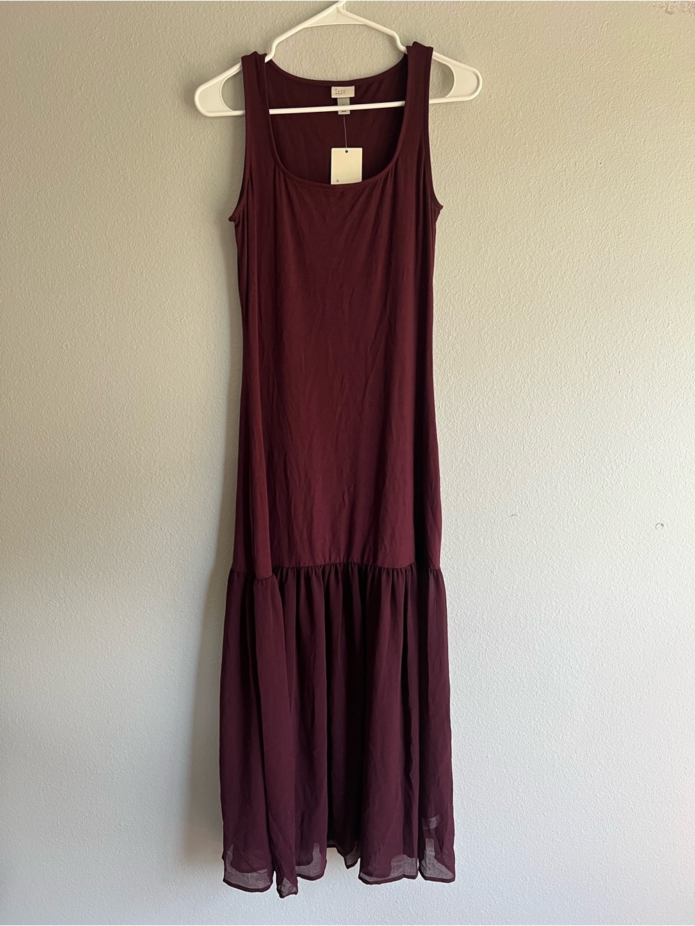 NWT A New Day Burgundy Maxi Dress, S